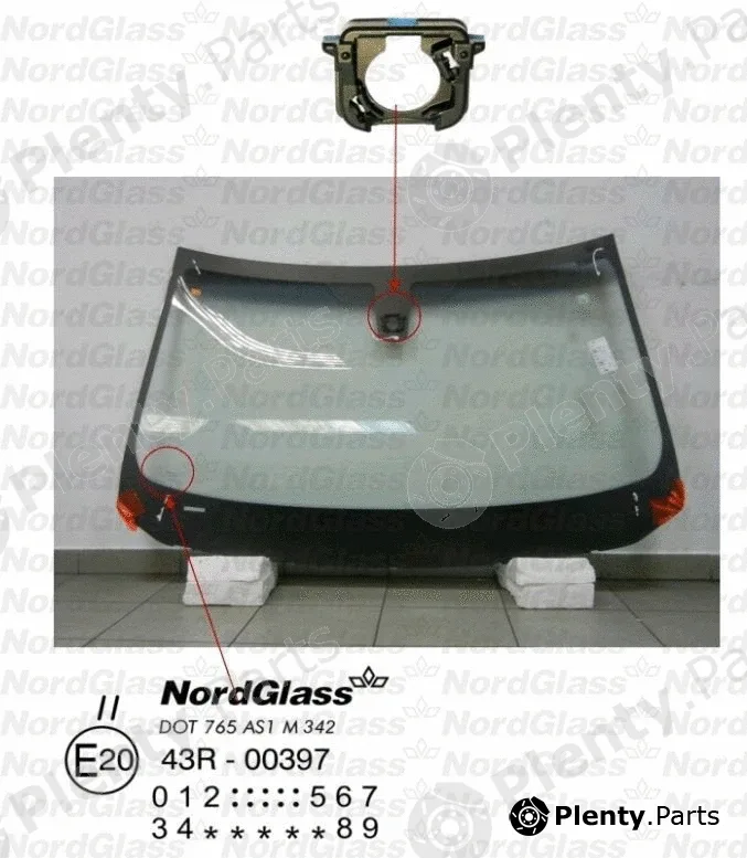 Nordglass 4044906 — Windscreen