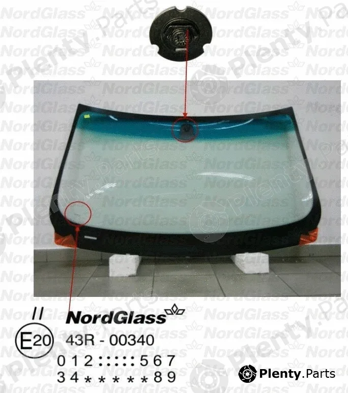 Nordglass 4043609 — Windscreen