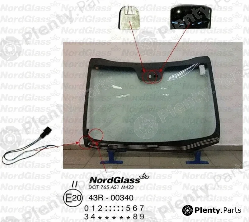 Nordglass 4045249 — Windscreen