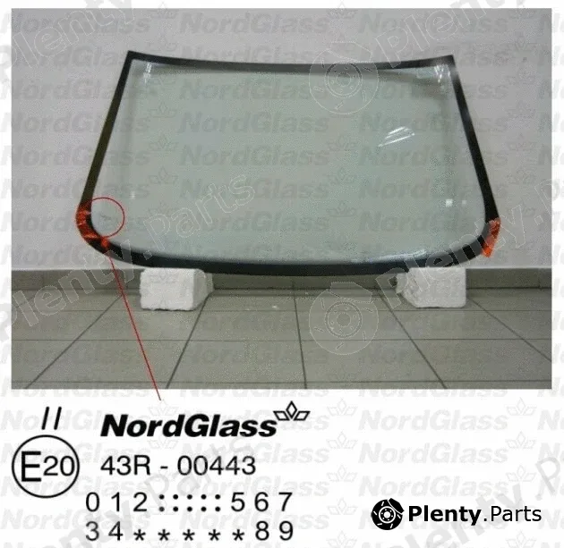 Nordglass 4043513 — Windscreen