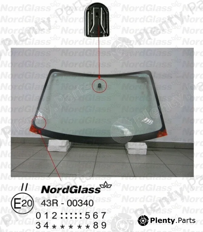 Nordglass 4043366 — Windscreen