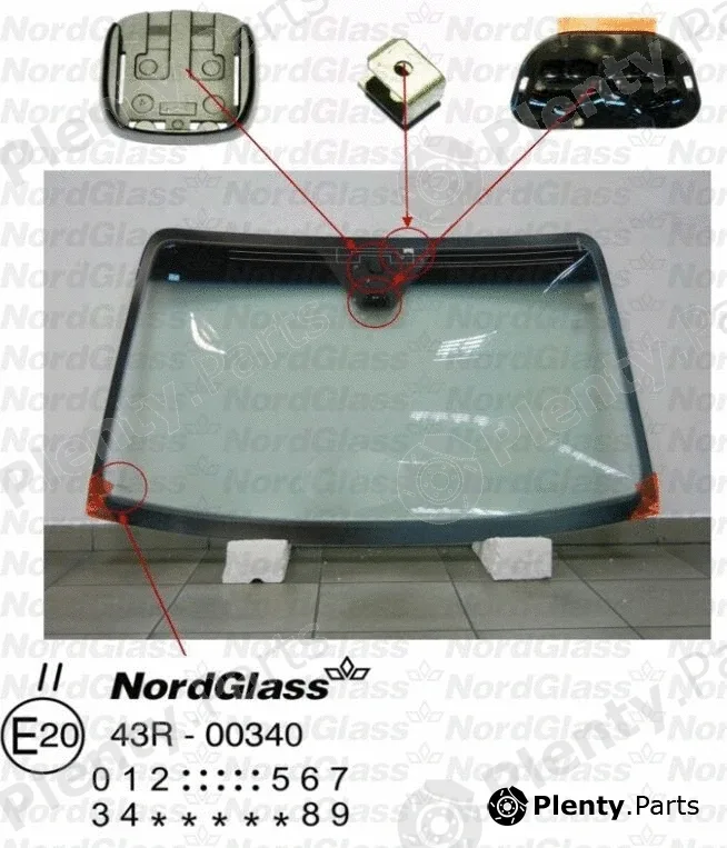 Nordglass 4043801 — Windscreen