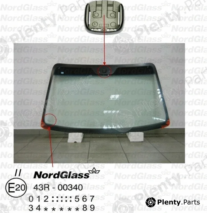 Nordglass 4043563 — Windscreen