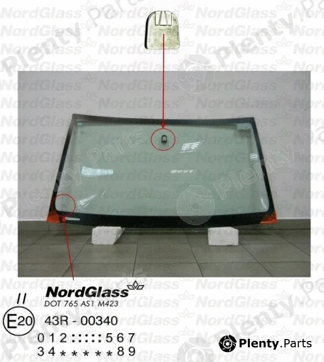 Nordglass 4044219 — Windscreen