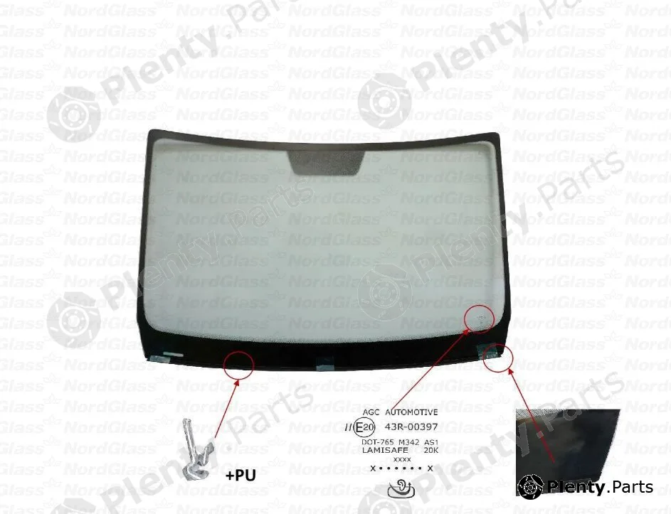 Nordglass 4157985 — Windscreen