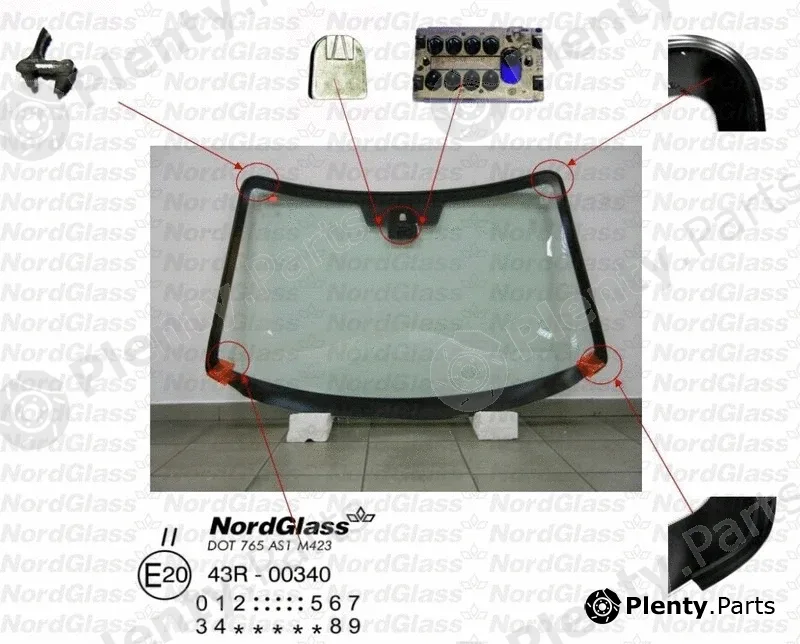 Nordglass 4043532 — Windscreen