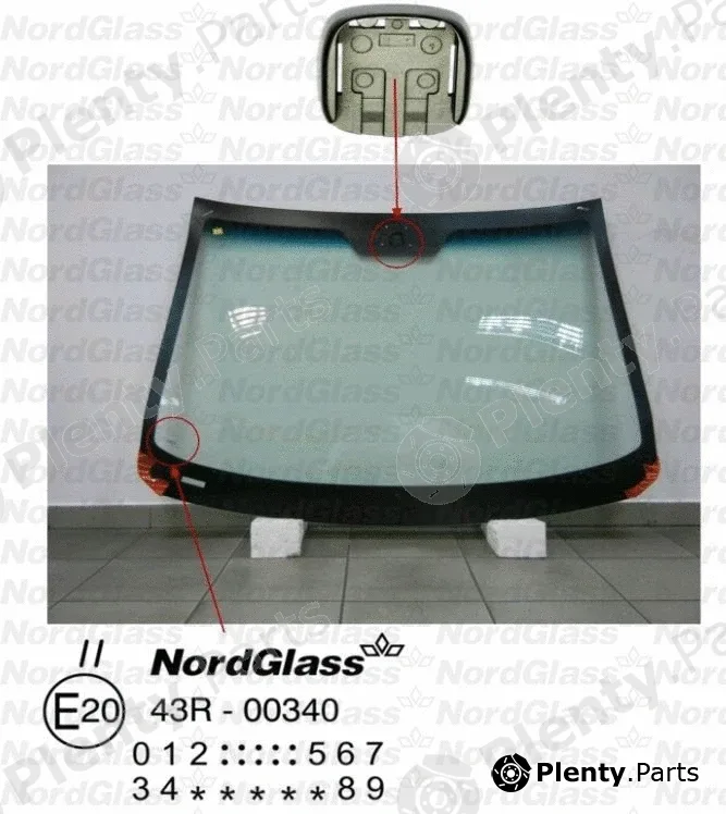Nordglass 4044002 — Windscreen