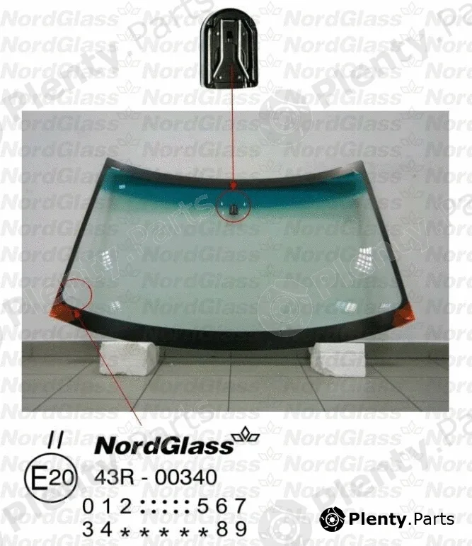 Nordglass 4044256 — Windscreen