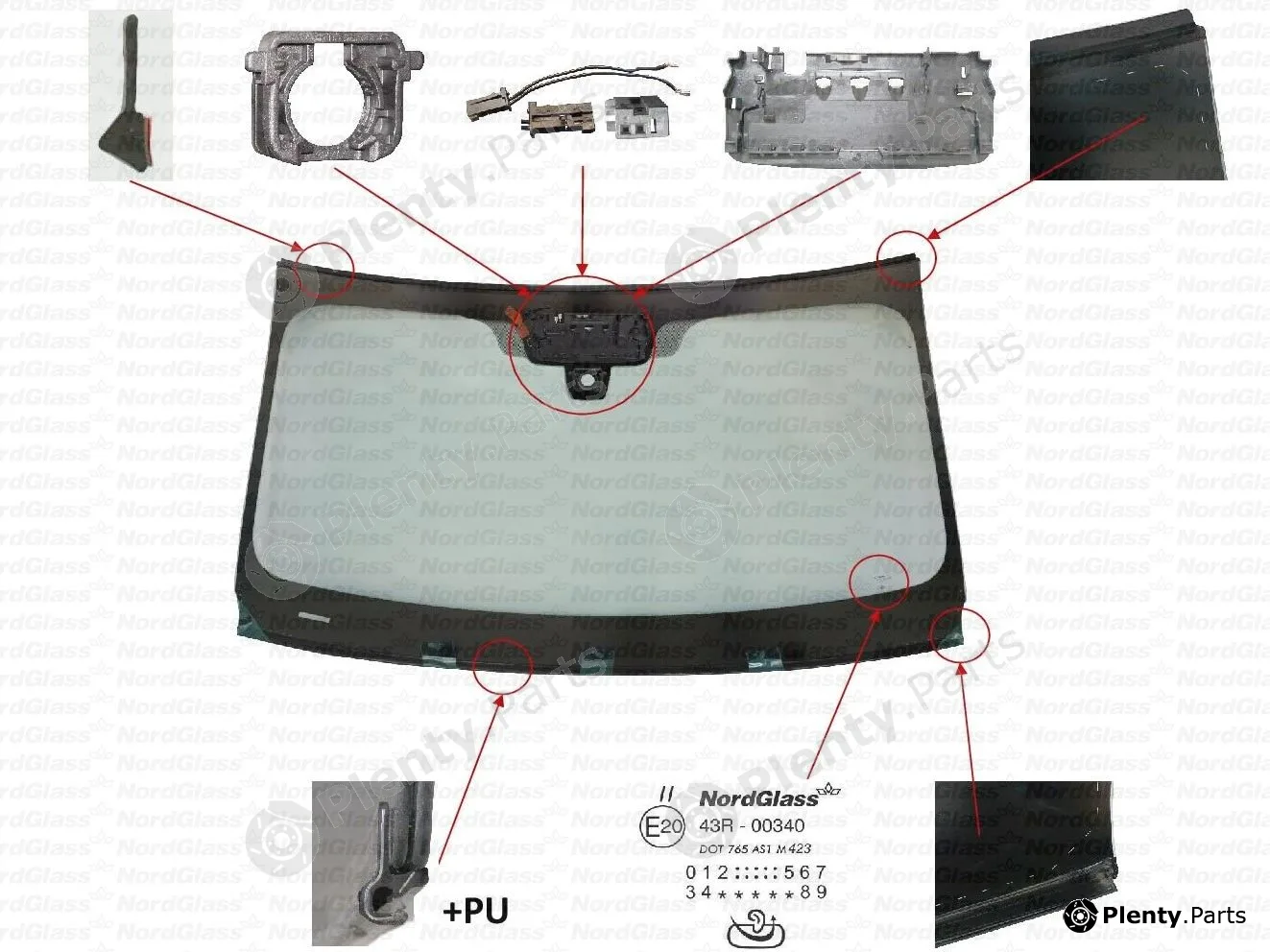 Nordglass 4146467 — Windscreen