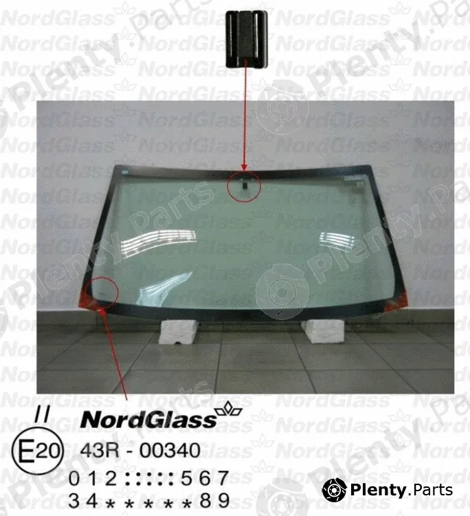 Nordglass 4045244 — Windscreen