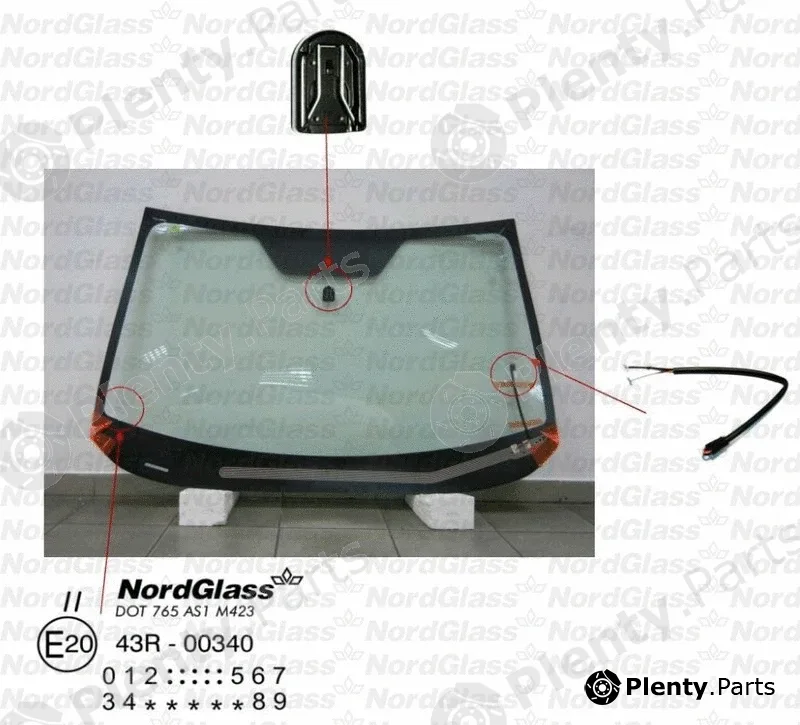 Nordglass 4044489 — Windscreen