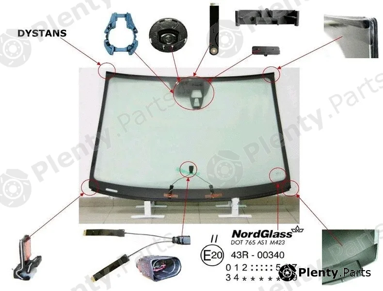 Nordglass 4121712 — Windscreen