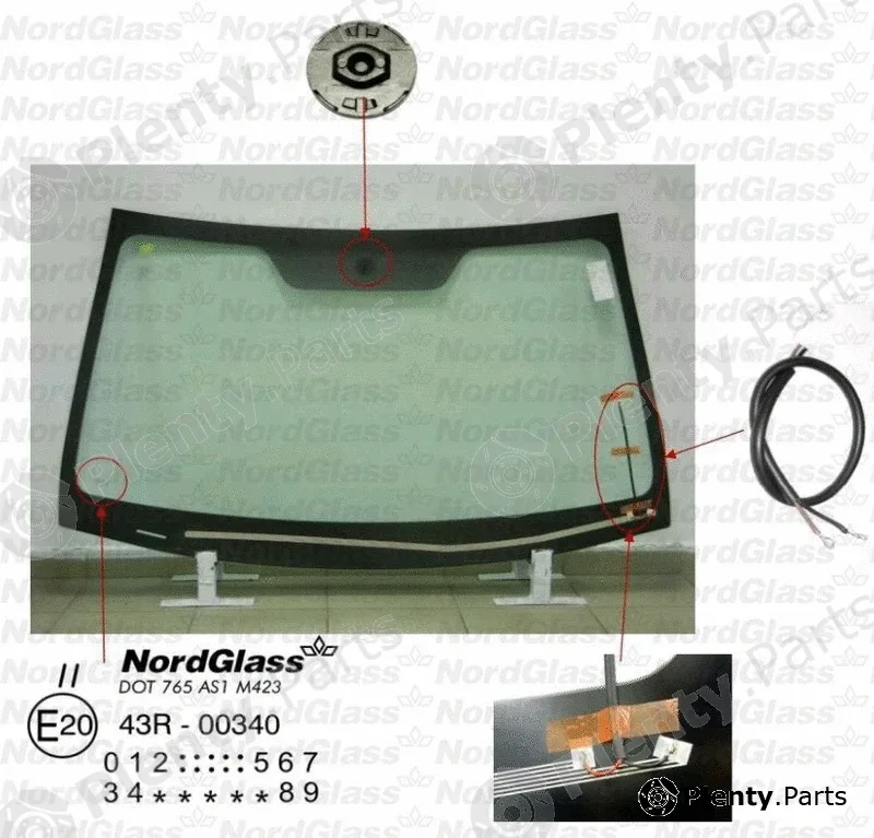 Nordglass 4044702 — Windscreen