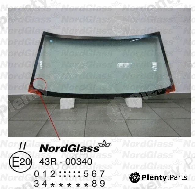 Nordglass 4045904 — Windscreen