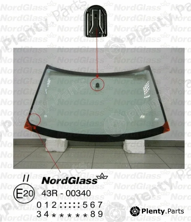 Nordglass 4043177 — Windscreen