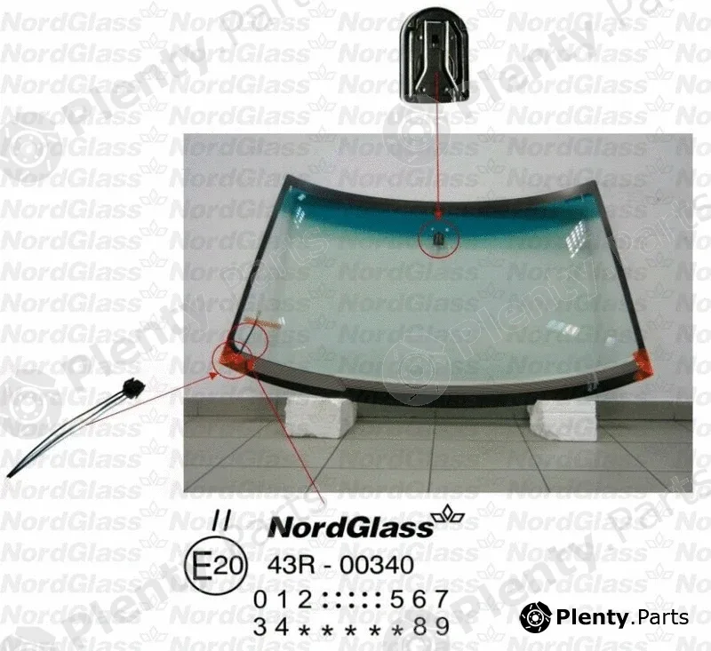 Nordglass 4043835 — Windscreen