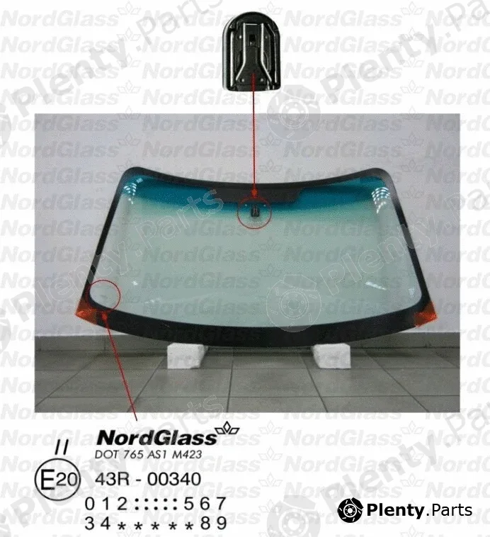 Nordglass 4044505 — Windscreen