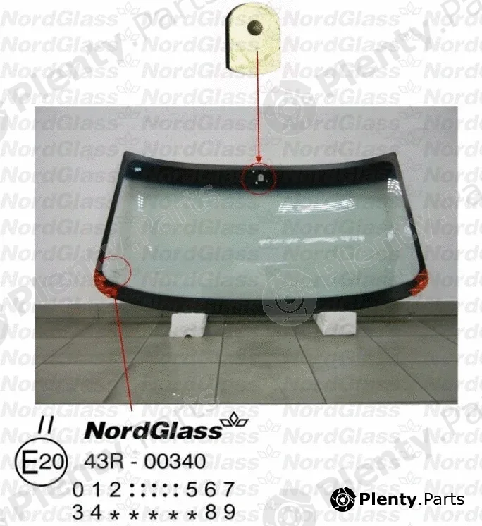 Nordglass 4044359 — Windscreen