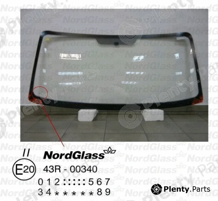 Nordglass 4045918 — Windscreen