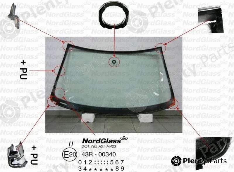 Nordglass 4043253 — Windscreen
