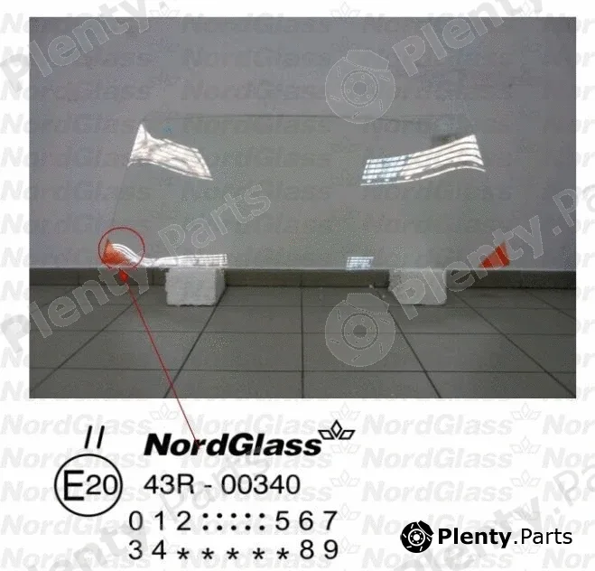 Nordglass 4043624 — Windscreen