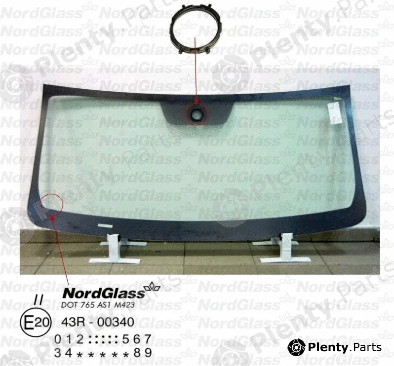 Nordglass 4044750 — Windscreen