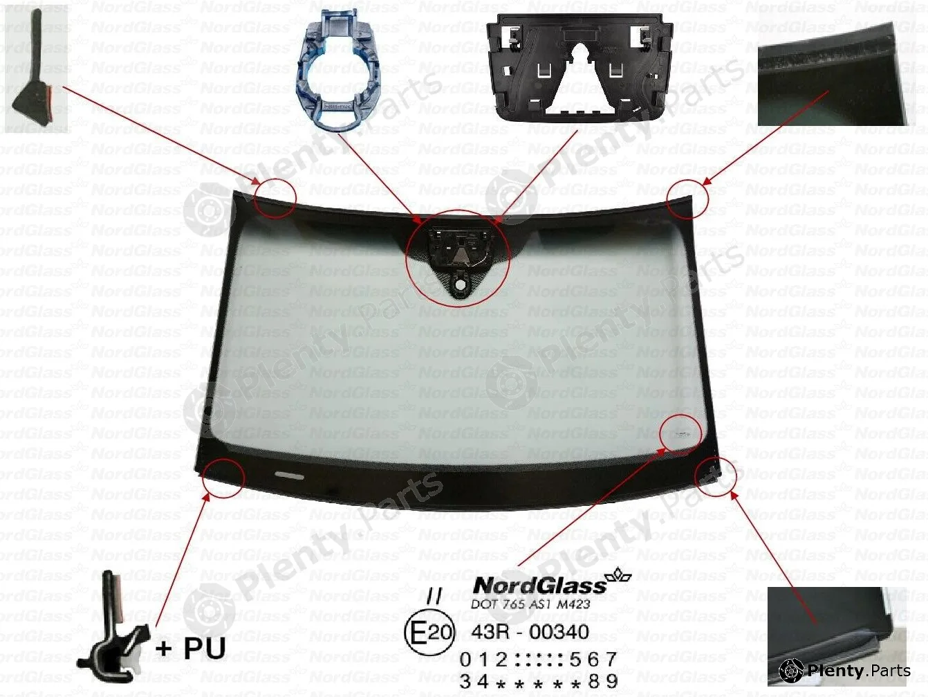 Nordglass 4143146 — Windscreen