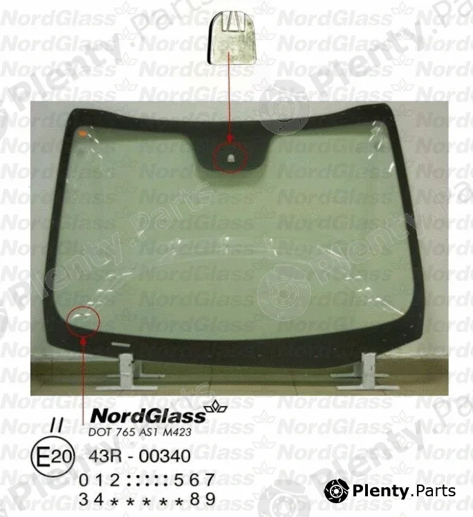 Nordglass 4045231 — Windscreen