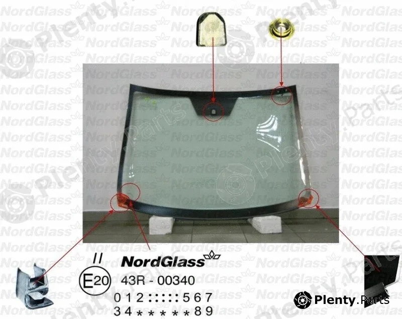 Nordglass 4043637 — Windscreen