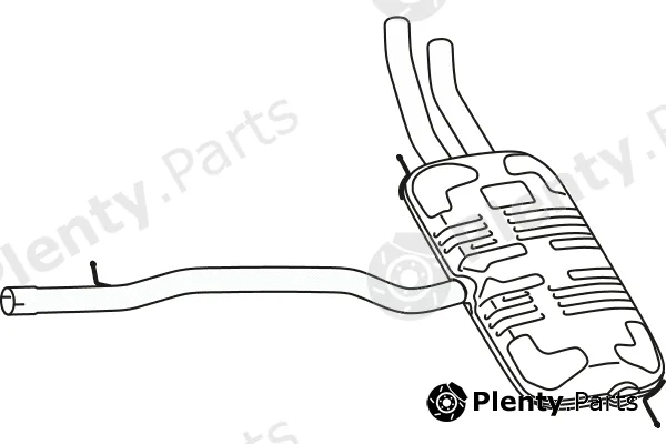 Fenno P72004 — Rear Muffler