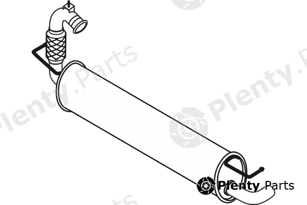 Fenno P49053 — Rear Muffler