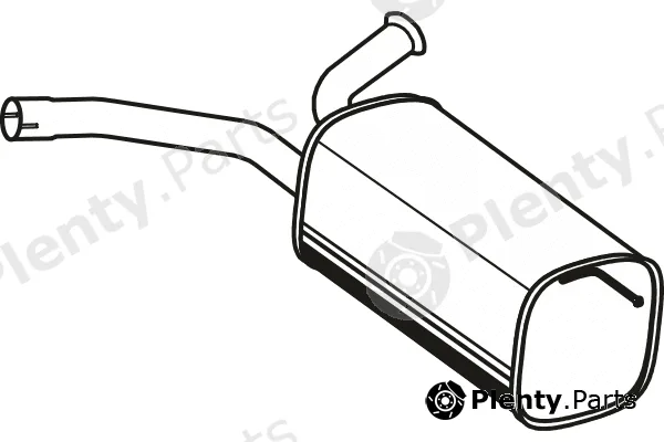 Fenno P1712 — Rear Muffler