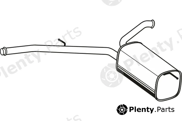 Fenno P17072 — Centre Muffler