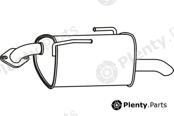Fenno P60030 — Rear Muffler