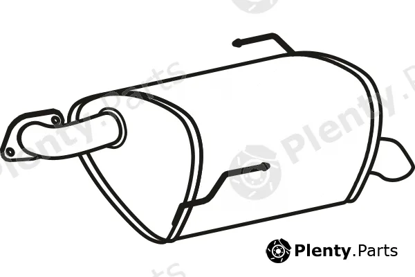 Fenno P60028 — Rear Muffler