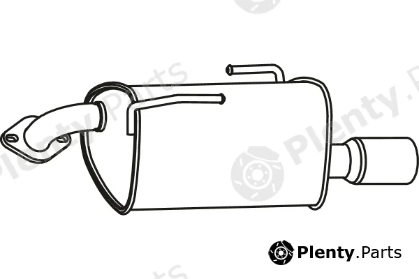 Fenno P60025 — Rear Muffler