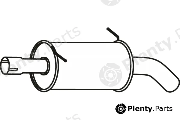 Fenno P72008 — Rear Muffler