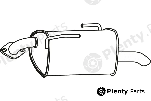 Fenno P60015 — Rear Muffler