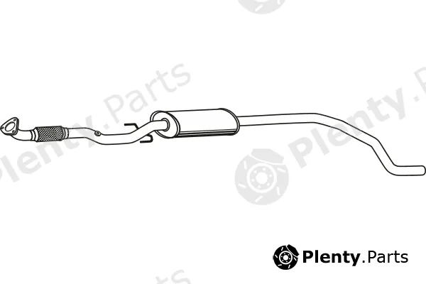 Fenno P43124 — Centre Muffler