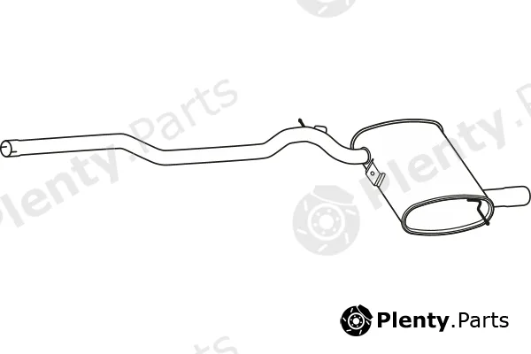 Fenno P30612 — Rear Muffler