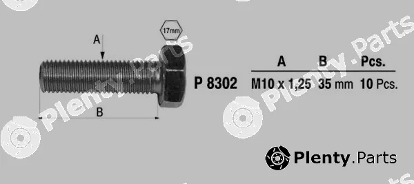 Fenno P8302 — Holder, exhaust pipe