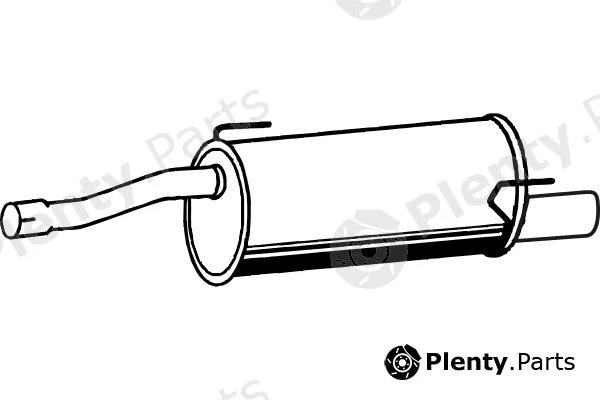 Fenno P43032 — Rear Muffler