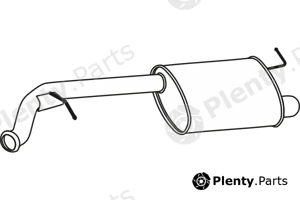 Fenno P17112 — Centre Muffler