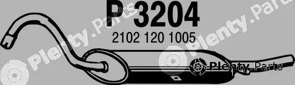 Fenno P3204 — Rear Muffler
