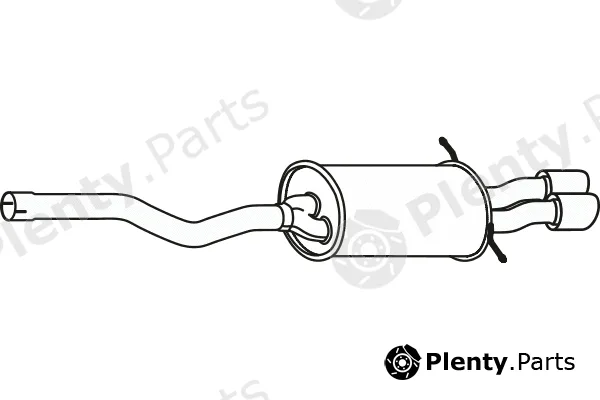 Fenno P30608 — Rear Muffler