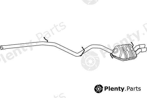 Fenno P55004 — Rear Muffler