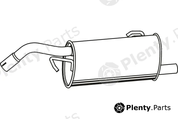 Fenno P3819 — Rear Muffler