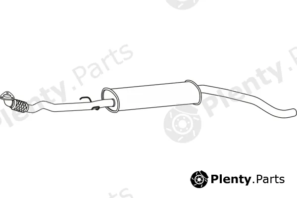 Fenno P43183 — Centre Muffler