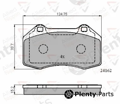 Comline ADB01703 — Brake Pad Set, disc brake ANL Braking