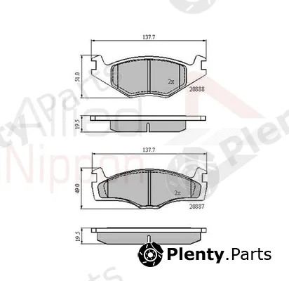 Comline ADB0149 — Brake Pad Set, disc brake ANL Braking